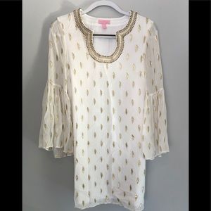 Lily Pulitzer- Gold Flake Tunic Dress